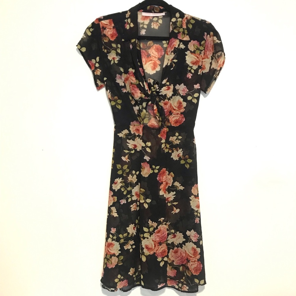 Lindsey Thornburg sheer floral dress
